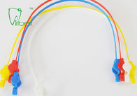 مقاطع مناديل الأسنان البلاستيكية الملونة 33 سم